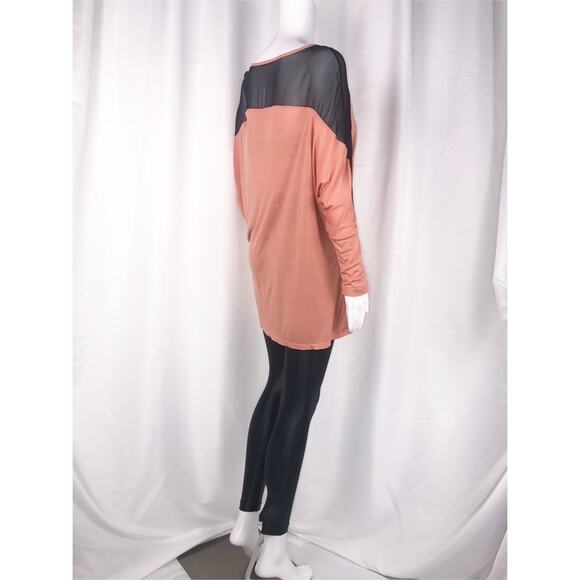 Blue Life Peach & Black Chiffon Eclipse Blouse SzS - Picture 8 of 16